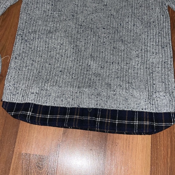 NWT Zara Sweater with Faux Undershirt Size 9 - Picture 2 of 8